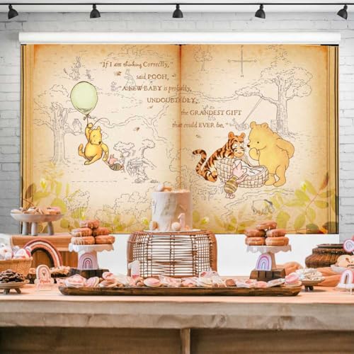 Fondo Vintage Pooh Bear Grande 150x90 cm miniatura 2