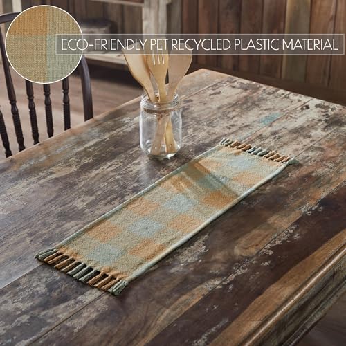 VHC-Brands-Spring-in-Bloom-IndoorOutdoor-Runner-8×24-Recycled-Plastic-PET-Dining-Room-Kitchen-Table-Runner-Farmhouse-Spring-in-Bloom-Collection-Rectangle-8×24-Golden-Tan VHC Brands Spring in Bloom IndoorOutdoor Runner 8×24 Recycled Plastic PET Dining Room Kitchen Table Runner Farmhouse Spring in Bloom Collection Rectangle 8×24 Golden Tan