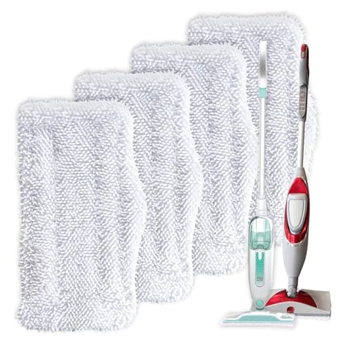Turbo Microfiber 4-Pack Mop Pads for Shark Steam Mop SK...
