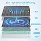 Weinsamkeit 5W Solarpanel für Eufy Kamera, Solarmodul Kompatibel mit Eufy Cam, 2C/2C Pro, 2/2Pro, E20/E40 Kamera, Enthält USB-C, Micro und DC-Schnittstellen, 3M Kabel, IP65 Wasserdichtes