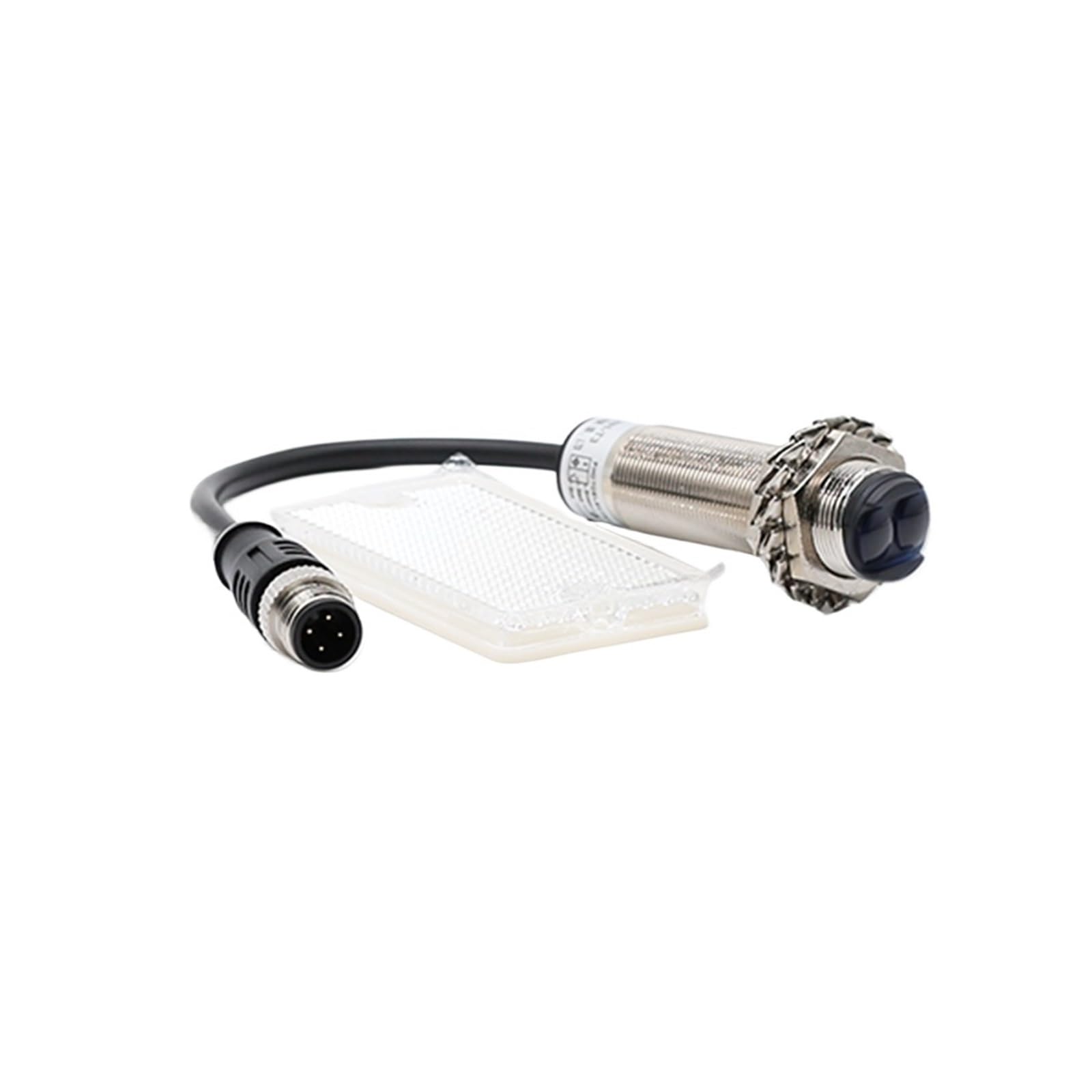 PXQCHAVLN M18 MH18 photoelectric Sensor with Connector Diffuse Reflector Through-Beam Proximity Switch(Reflectory 2 Meter-01,NPN NO)