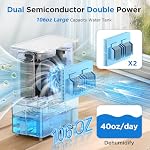 Dehumidifier, 300ml Water Tank Dehumidifiers for Home with Timer, 300m2 Silent Dehumidifier for Cellar, Bathroom, Bedroom, RV