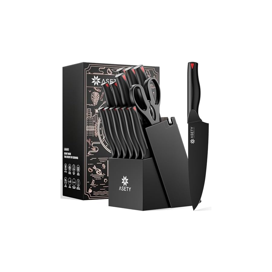 Knife-Set-15-PCS-Kitchen-knife-Set-with-Bulti-in-Sharpener-Block-Stainless-Steel-Knife-Block-Set-Dishwasher-Safe-Knives-Sets-for-Kitchen-Black-Elegant-Box 15 PCS Kitchen knife Set with Bulti-in Sharpener Block