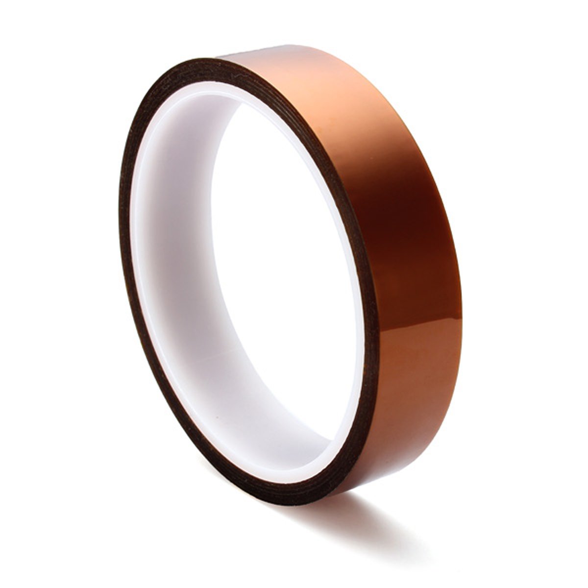 5 Size 5mm 10mm 20mm 30mm 50mm 30m/100ft BGA High Temperature Film Heat Resistant Polyimide Kapton Tape Gold Resisting Sticky