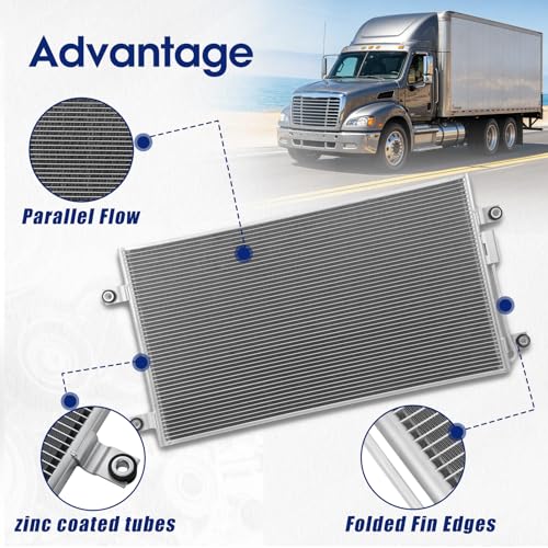Image of Air Conditioning A /C Condenser Compatible with Freightliner Models # 79084, 2265663000, 2266824000, 2267125001