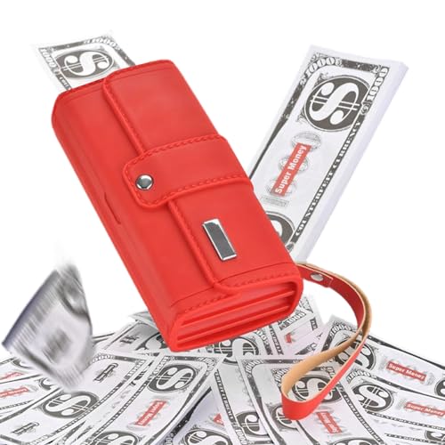 Monedero - Textura del Material De La De Bromas, Accesorio De Bromas Cómicas, Objeto Humorístico Divertido, Interactivo Novedad De Entretenimiento De Cola Larga | para Fiestas Riun