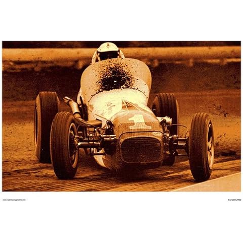 CrashDaddy AJ Foyt USAC Sprint Car Racing Poster Sacramento 1960s Vintage Type Cover