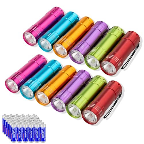 KunHe 12 Stück Mini Taschenlampe Set Kleine Taschenlampe für Mädchen Jungs Kinder mit 36 AAA Batterien mit Schlüsselband – Ideal als Mitbringsel Party Geschenke Kindergeburtstag Camping Gastgeschenke KunHe 12 Stück Mini Taschenlampe Set Kleine Taschenlampe für Mädchen Jungs Kinder mit 36 AAA Batterien mit Schlüsselband – Ideal als Mitbringsel Party Geschenke Kindergeburtstag Camping Gastgeschenke