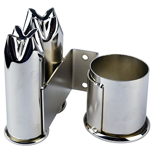 Icarus "Manchester" Chrome Wall Mount Appliance Holder with Tapered Bottom