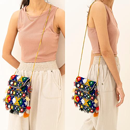 ARRC Hand Bag For Ladies| Ladies shoulder Bag | Casual Use Hand Clutch | Embroidered handbag | Women Ethnic Shoulder Bag 5