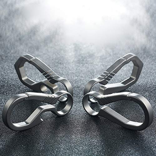 Chaveiro, Romacci Porta-chaves de titânio leve para exteriores Porta-chaves de liberação rápida