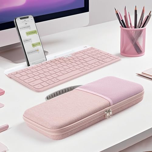 Funda rígida para teclado Logitech MK470 y K585 Rosa miniatura 6