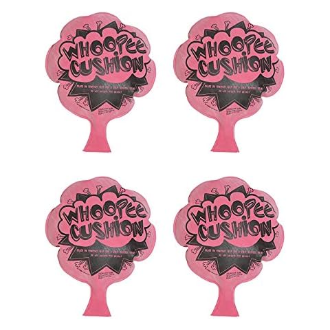 DISCOUNT PARTY AND NOVELTY Pack of 4 WHOOPEE Cushions Gag Gift Item Party Favors TM Cover