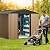 Outdoor Storage Shed,10x8 FT Large Garden Shed,Large Metal Tool Sheds with Slooping Roof and Vents,Updated Reinforced and Lockable Doors Frame Metal Storage Shed for Patiofor Backyard,Patio,Garage