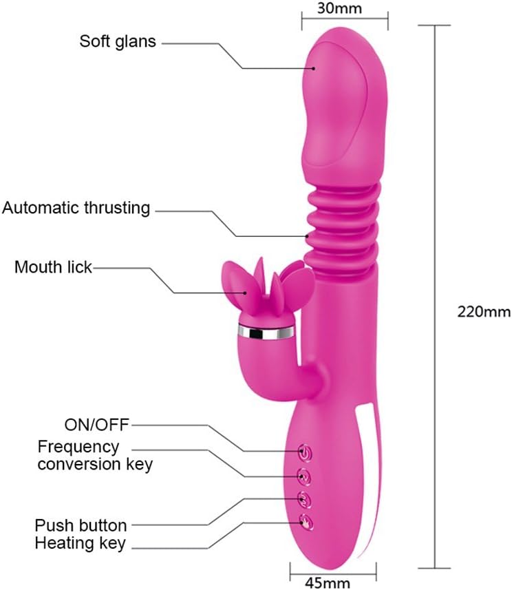 12 Motor Vibrante Punto G Clit Dildo Lengua Lamer Vibrador ...