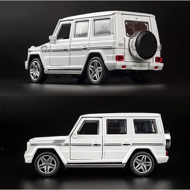 Image of Kids Model 1:32 G65 Die Cast Metal Car Pull Back Action Opening Doors with Realistic Engine Sound Lights Toy Car Gift for Boys - Multi