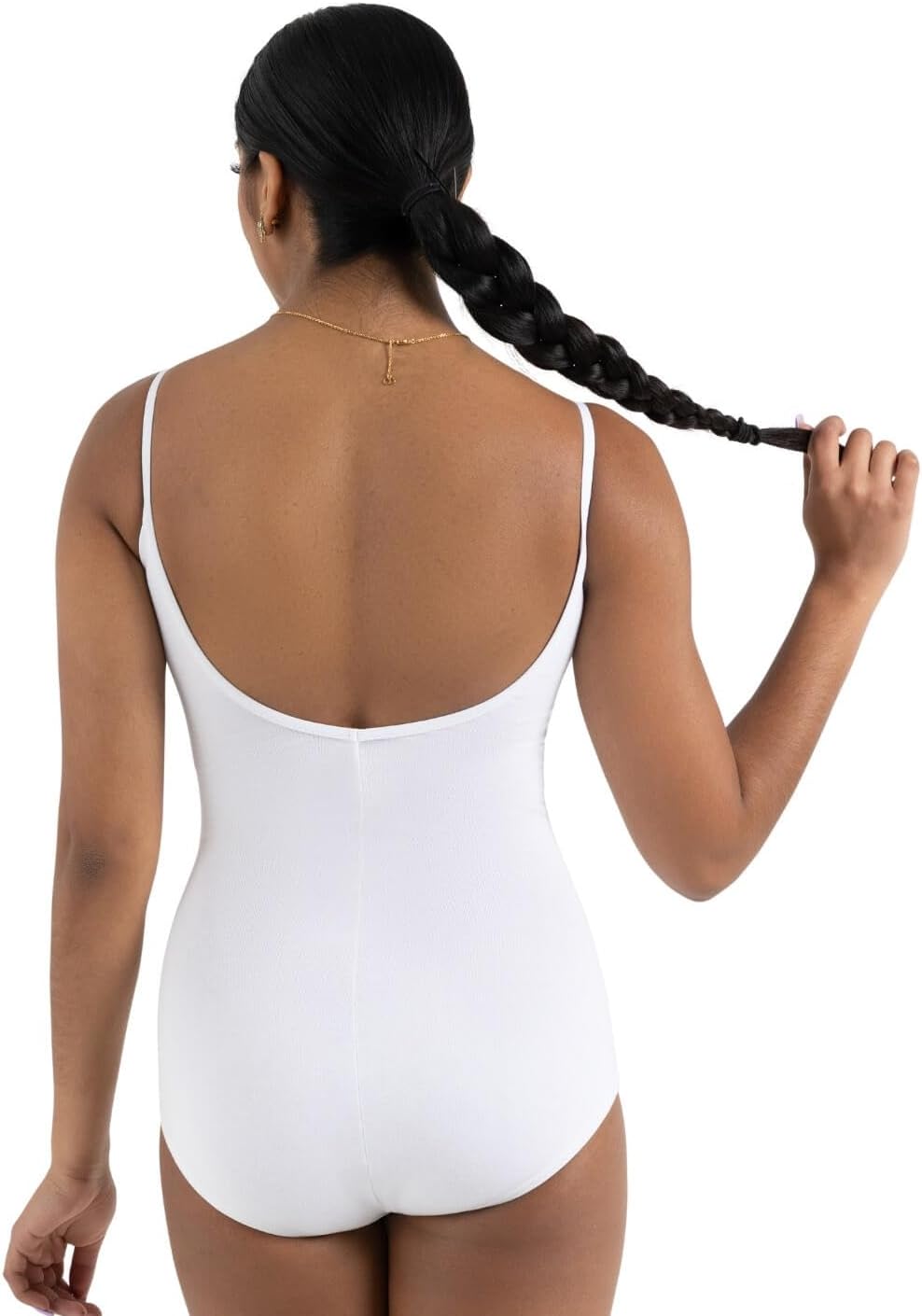 Capezio Princess Camisole Leotard, White, Large - Image 3