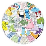 Unique Fashion Clothing Stickers: Includes 60 non-repeating outfit-themed designs, featuring dresses, skirts, sweaters, jackets, jeans, shoes, socks, hats, bags, overalls, and more. Perfect for fashion lovers, journaling enthusiasts, and anyone who e...