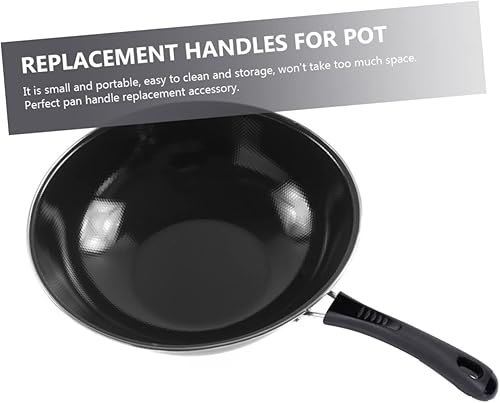 Miniatura 2 de FUNOMOCYA Cacerolas de repuesto con mango de cacerola con asas extraíbles, sartén de campamento, mango universal, mango de olla resistente, tapa de