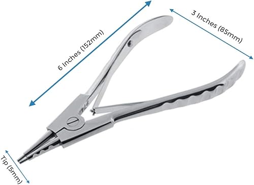 Miniatura 2 de Alicates de apertura de anillo gótico de león [anillo de cuentas cautivas/abridor de anillos de segmento cautivo], mecanismo de resorte, excelente