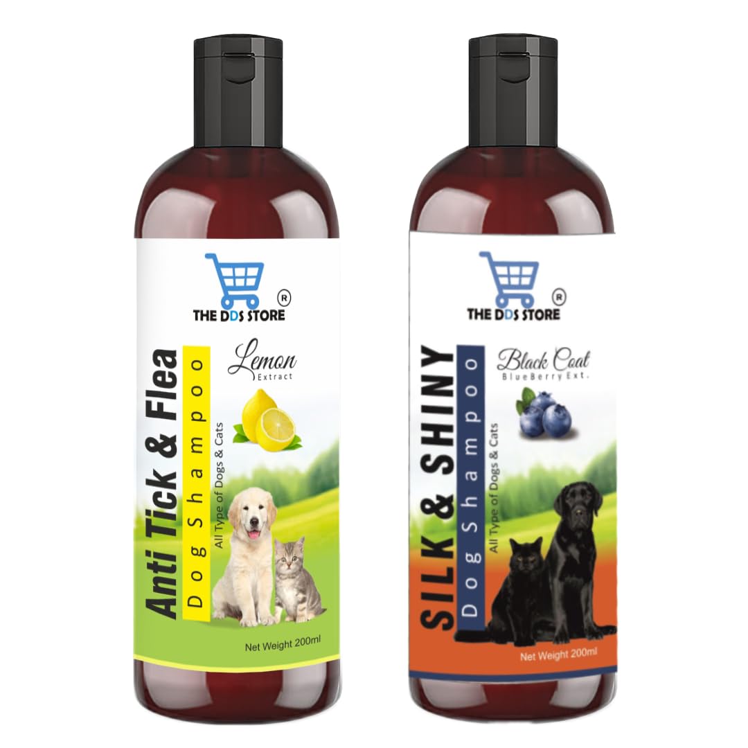 Dog Shampoo Pack of 2 Puppy Shampoo - Naturally Organic Dog Shampoo for Smelly Dogs Dog Shampoo for Labrador,German Shepherd,Golden Retriever 200ml x 2 (Lemon + Black Coat) (B0CLY8BQH8) Amazon Price History, Amazon Price Tracker