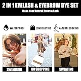 Lash & Brow Tint Kit - Black & Brown - Semi-Permanent Eyelash Tint and Eyebrow Dye - Lasts Up to 4 Weeks - Easy to Use - Includes All Tools (Black) - Image 3