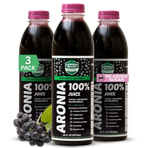 Akronia Valley 100% Aronia Berry Juice | 16 Fl Oz