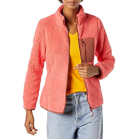Chaqueta Sherpa de Manga Larga con Cuello Levantado Cover