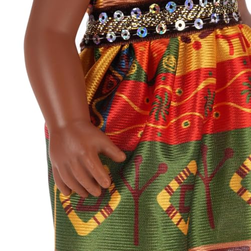 Muñeca negra afro 14 pulgadas con ropa intercambiable miniatura 6