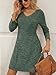 AUTOMET Womens Sweater Dresses 2026 Winter Long Sleeve Fall Fashion Outfits V Neck A-Line Flowy Mini Cute Casual Dress Comfy Work Spring Clothes Green XL