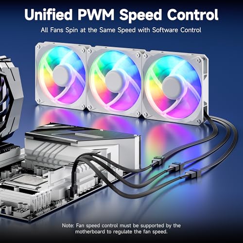 image for Cable Matters 2-Pack 3 Way 4 Pin PWM Fan Splitter Cable - 12 Inches / 