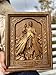 Divine Mercy Wood Carved Icon- Christian Wall Art & Inspirational Wall Decor - Handmade Jesus art - Unique Catholic Gift - Custom Sizes & Free Personal Engraving