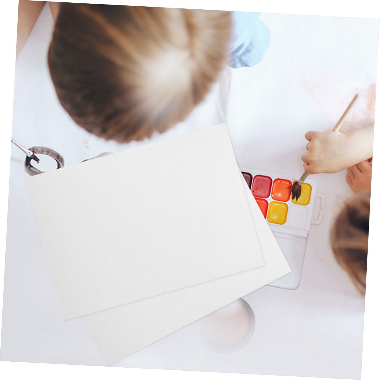 Weißes Aquarellpapier 100 Blatt, 160g, Künstlerpapier | 8k-format, Rauer Strich, Dicke Ausführung, Papier für Wasserfarben und Maltechniken