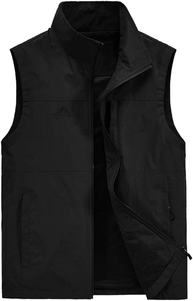 HJINGSUN Mens Vests Outerwear Work Fishing Photo Vest
