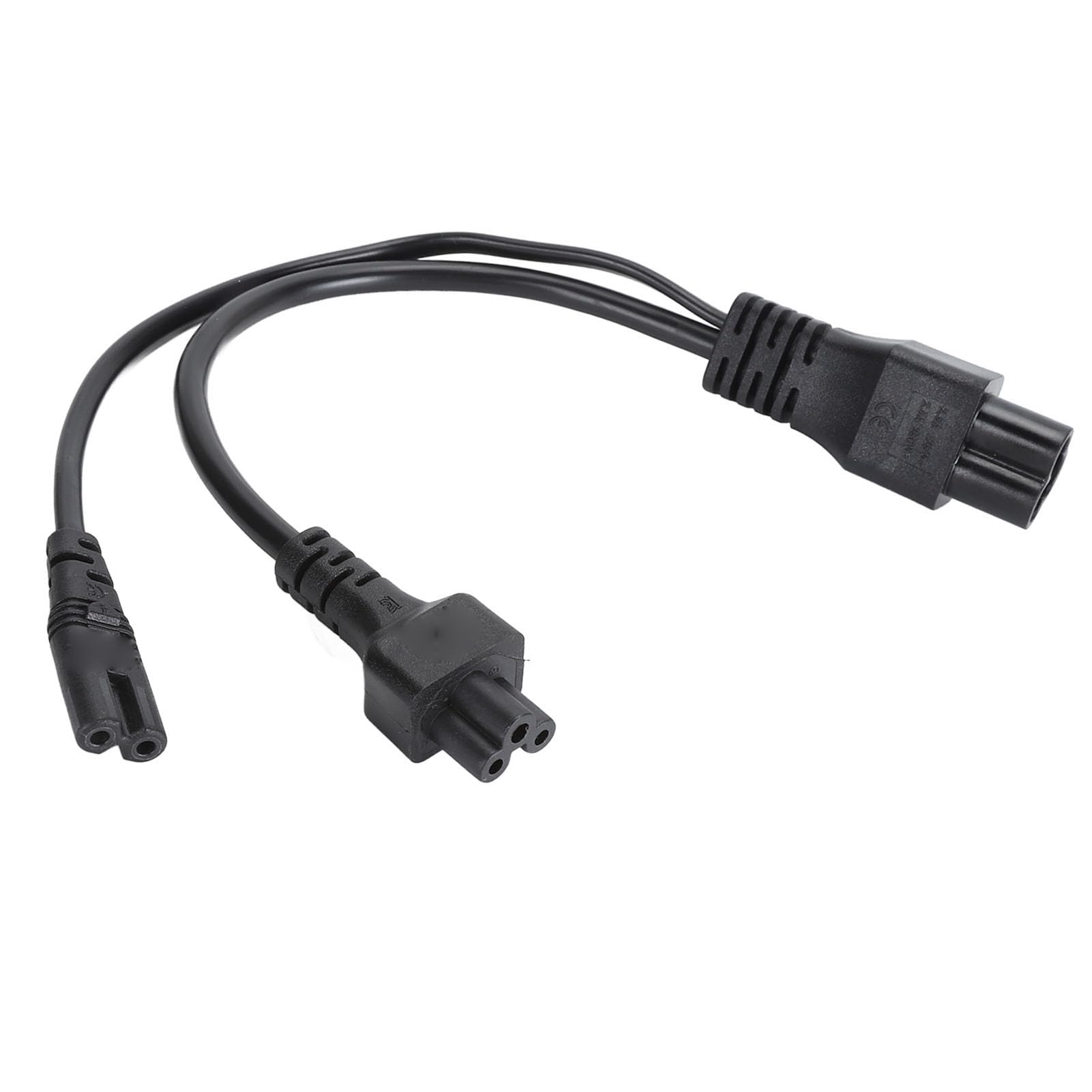 Wakects Przewód z wtyczką Zasilania C6 do C7, IEC320 C6 Męski na C7 żeński Kabel Adaptera Rozgałęźnika Y z powłoką z PVC Trudnopalny do Głośnika z lampką na Biurko Laptopa