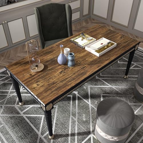 Image of WALLMATE Brown Wood Grain Contact Paper Waterproof Wallpaper Furniture Sticker for Kitchen Cabinet Table Door Floor Self-Adhesive Vinyl Wall Covering (12x150 Inch, Gold Brown)
