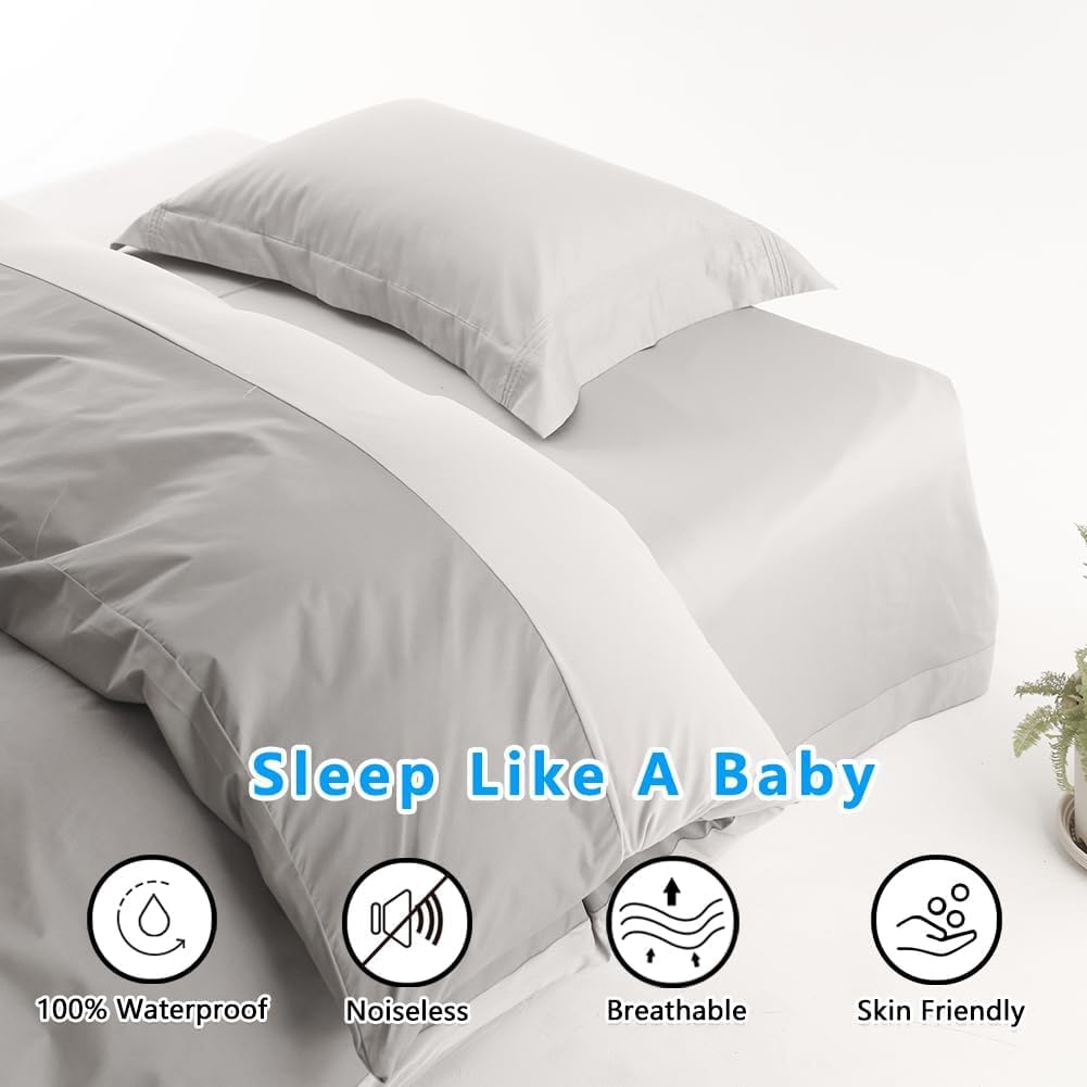 Waterproof Duvet Quilt Protector Cover Double, Single Side Waterproof Protective Cover - Image 2