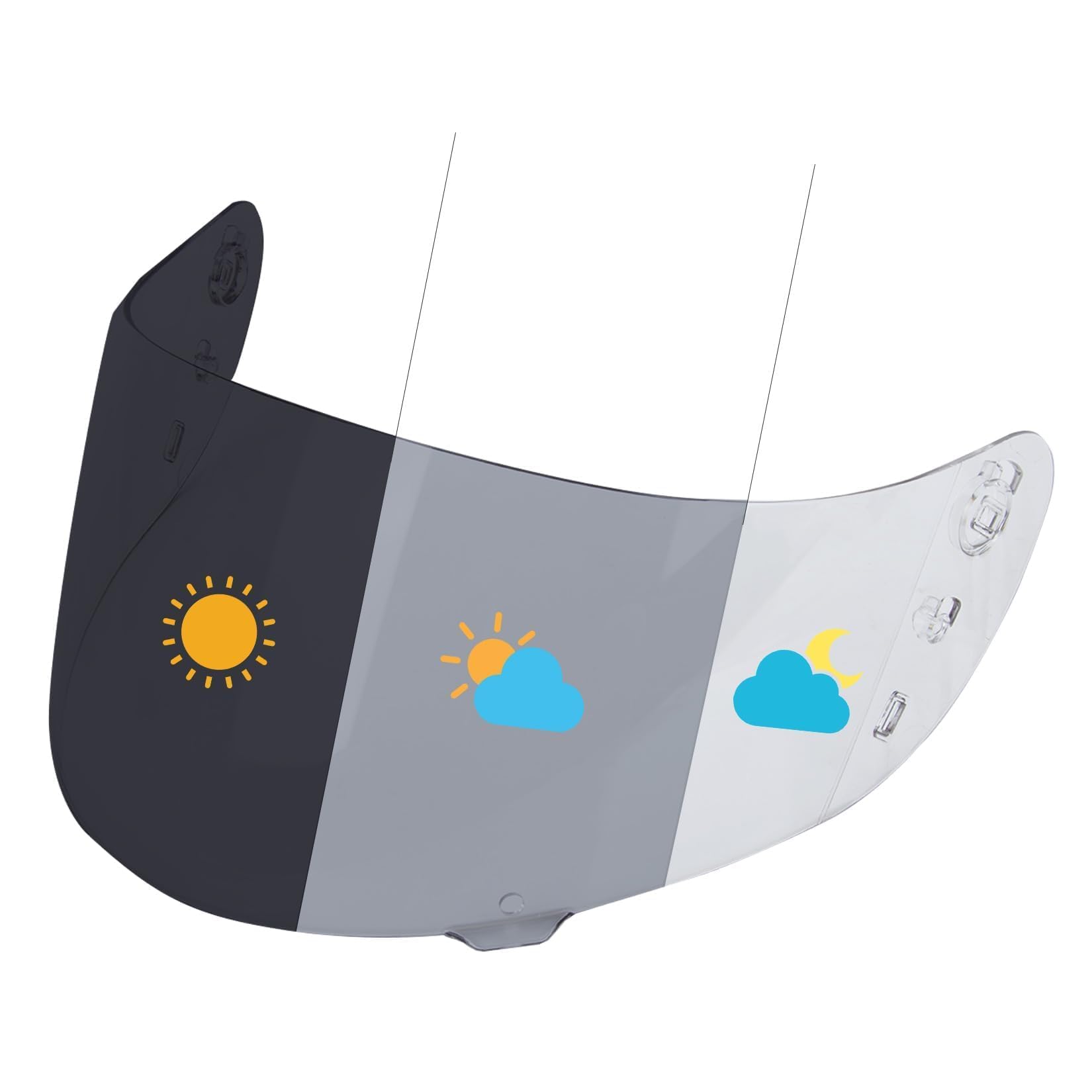 PSLER Photochromic Helmet Visor for Airform Airmada Airframe