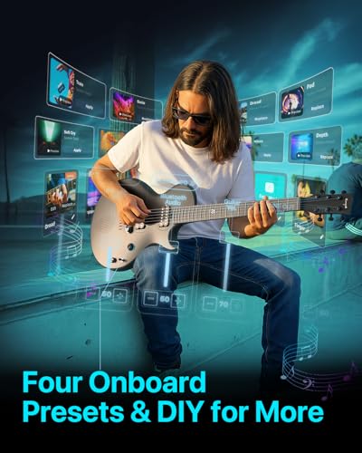 enya electric guitar nova go sonic smart electric carbon fiber guitarra with 10w wireless speaker onboard presets all-in-one portable rig for street performers amp home studios black