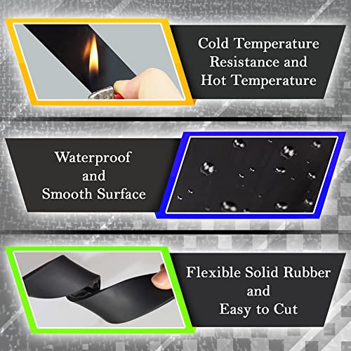 Nabowan BJ-15253000 Self Adhesive Rubber Strips 1/16 Inch (.062") Thick X 1 Inch Wide X 120 Inch Long thumb #2