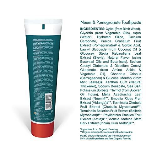 Himalaya Neem and Pomegranate Organic Toothpaste |...