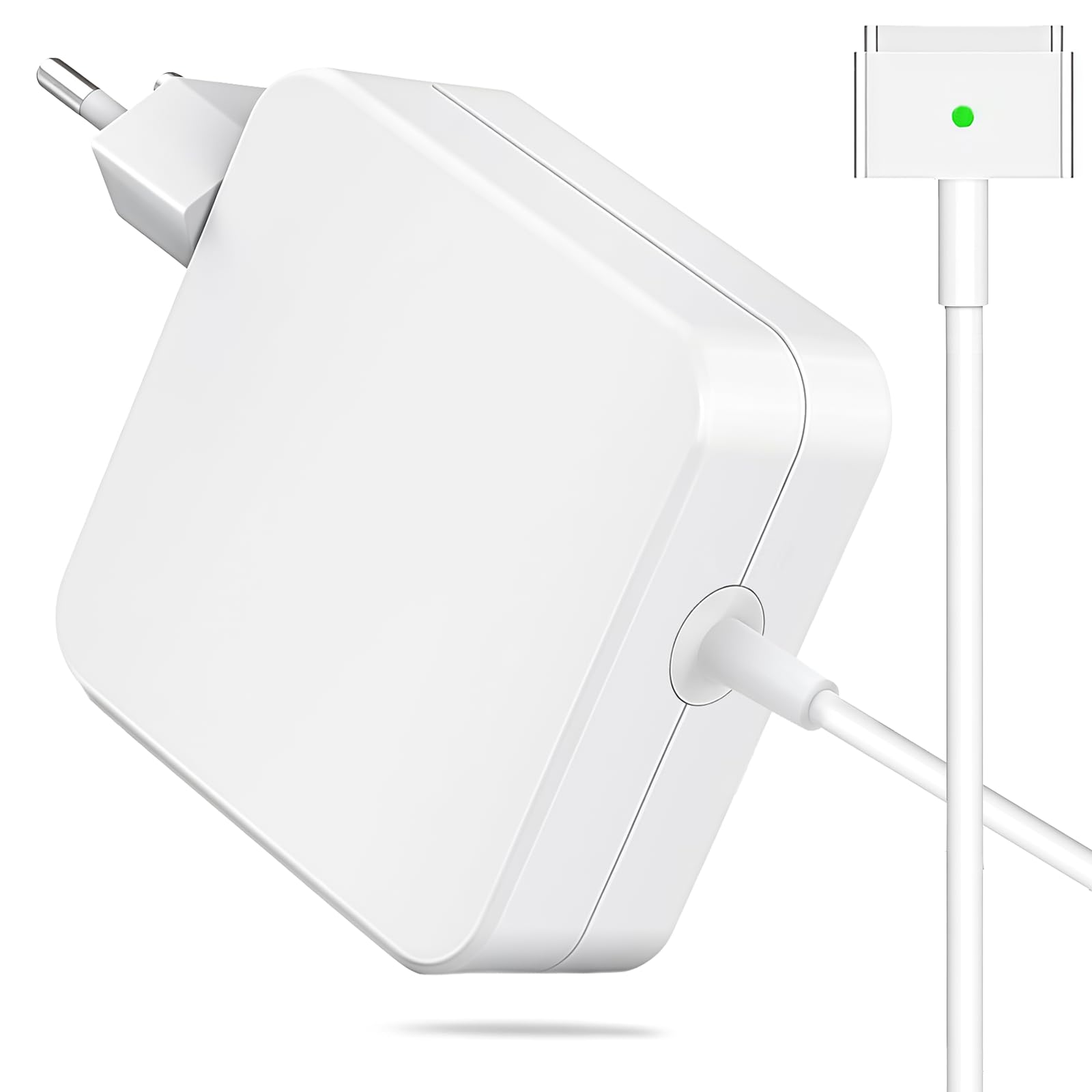 Lerobo 60W T-Tip Caricabatterie, Compatibile con MacBook Pro, Con cavo da 2 metri, design compatto e facile da trasportare