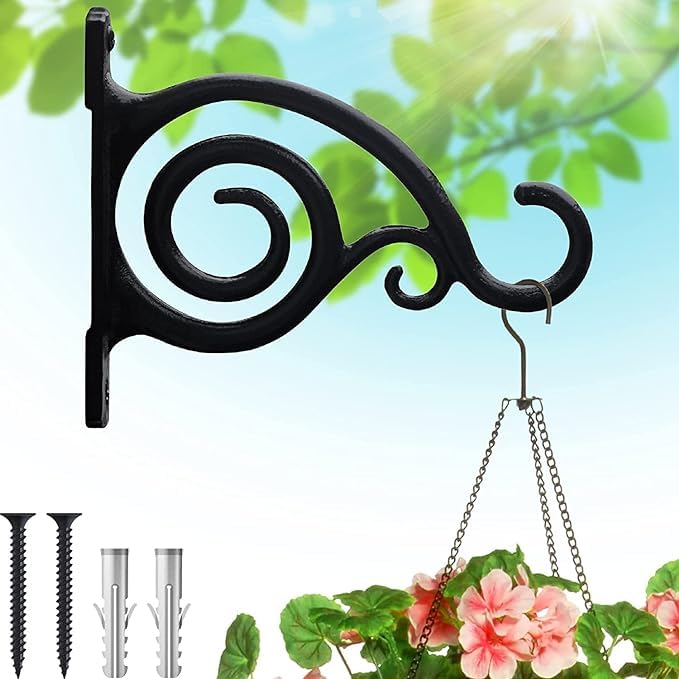 See full amazon price history chart for Plant Hanger Hook 6” Inch, Fancy Curved Style, Black - Plant Hook for Wall, Hand Forged Iron Plant Wall Hook Hanger for Plants, Lanterns, Wind Chimes Plant Hanger Hook 6” Inch, Fancy Curved Style, Black - Plant Hook for Wall, Hand Forged Iron Plant Wall Hook Hanger for Plants, Lanterns, Wind Chimes (B0CSBQH2JZ) Amazon Price History, Amazon Price Tracker