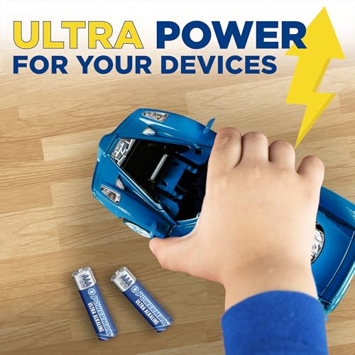 powermax 24-count triple aaa batteries ultra long lasting alkaline battery for home and office 10-year shelf life reclosable packaging