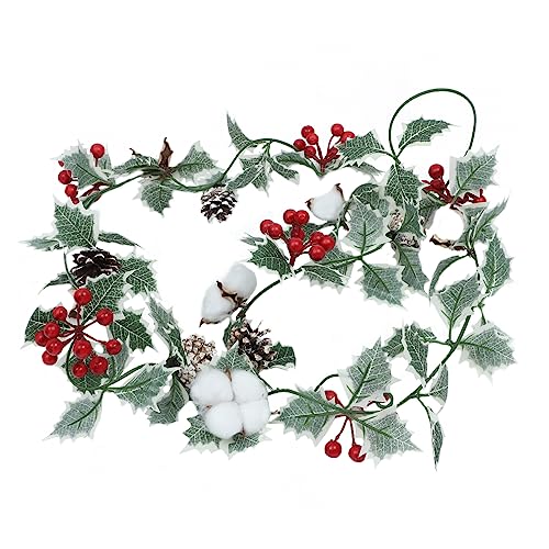 ABOOFAN Weihnachtsdeko Hängender Rattan Anhänger Mit Künstlichen...