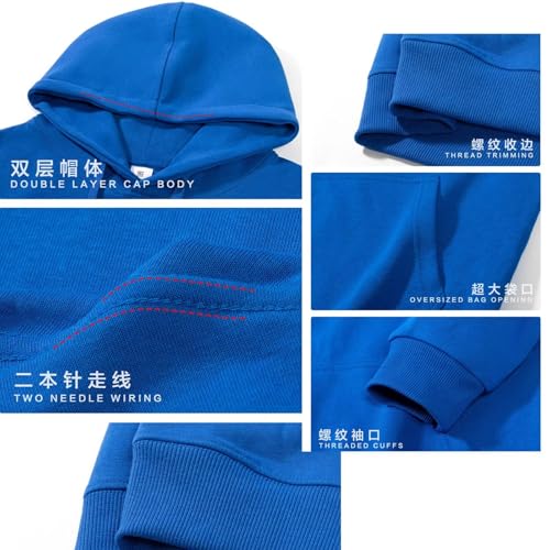 Men's Lightweight Loose Solid Hoodie Cotton Pullover Women's Casual Long Sleeve Sweatshirt Autumn Basic Tops3