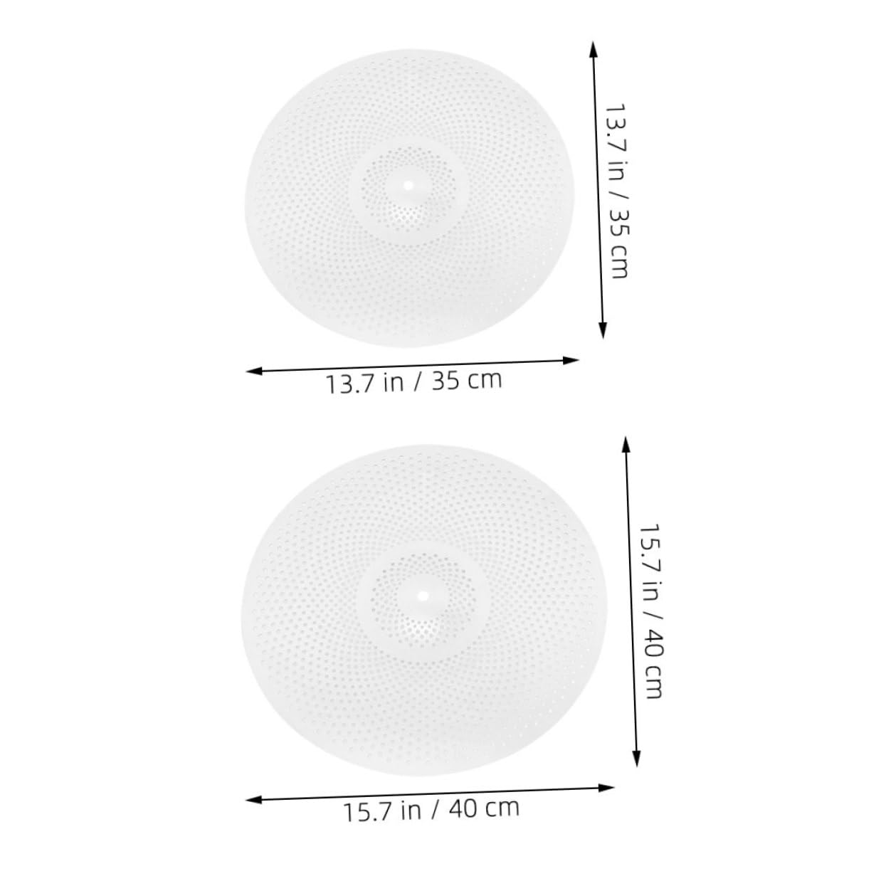 Sosoport Piatti per Batteria Silenziosi Piatto Muto Leggero Riduzione Vibrazioni 2 Pezzi in Lega Argento Set di Cimbali per Percussione Basso Volume