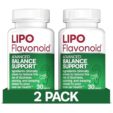 Lipo-Flavonoid Balance Support, Helps Reduce The Risk of Vertigo Like Symptoms, Dizziness, Spinning and Swaying Related to Poor Inner Ear Health (30ct, 2 Pack) Cover
