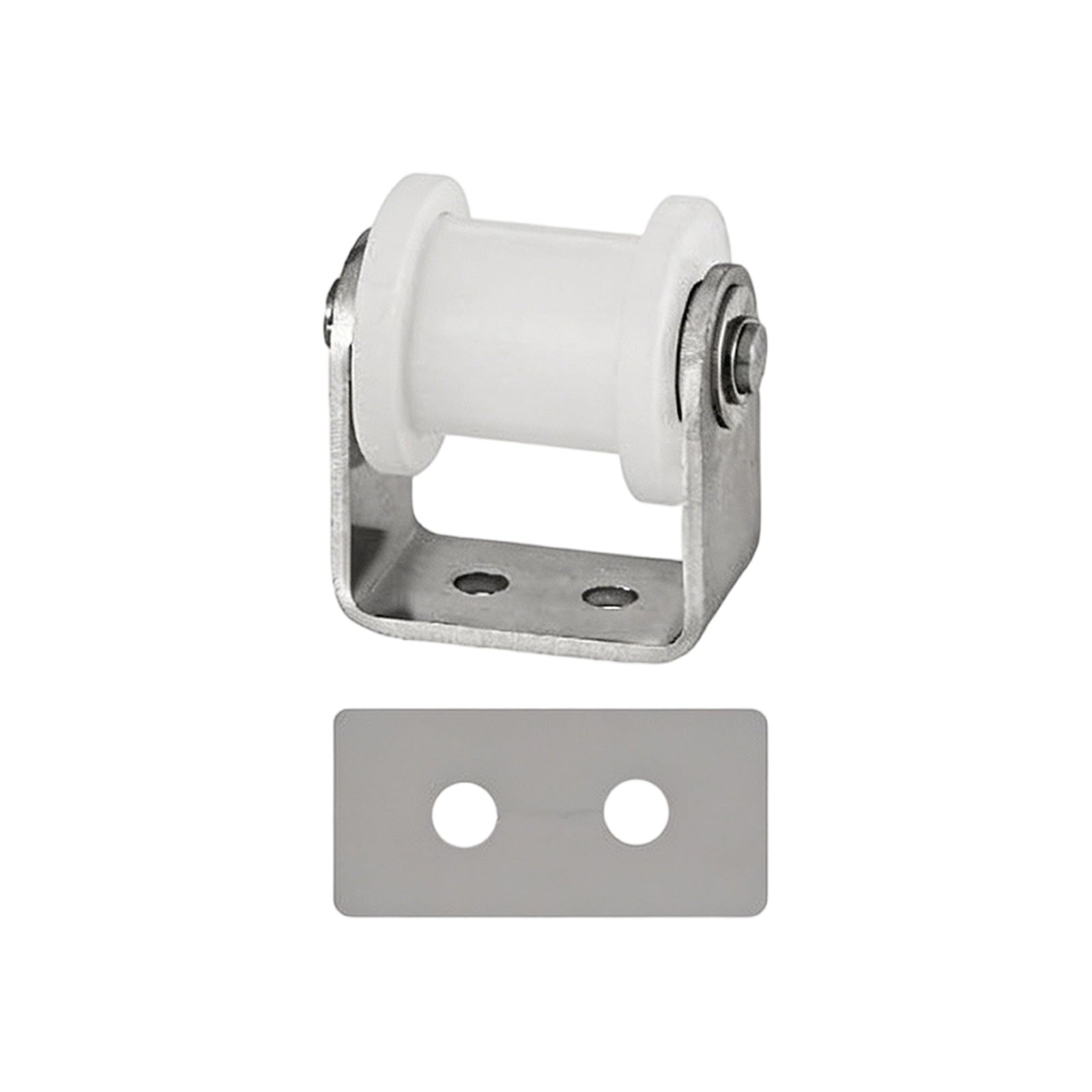 Purplelily 25Mm Resistant Nylon Pulley Guide Bearings Double Bearing Guide Wheel Square Track Roller For Sliding Doors Double Bearing Wheel