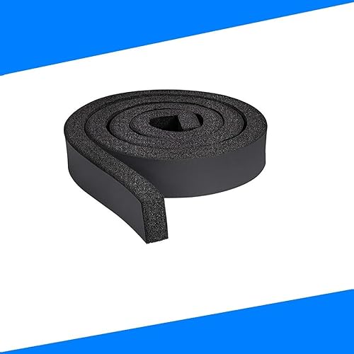 Miniatura 3 de Cinta de sellado de aislamiento de aire acondicionado de espuma, 1 x 1 pulgada, 6.5 pies de largo, tira de aire acondicionado no adhesiva, sello de